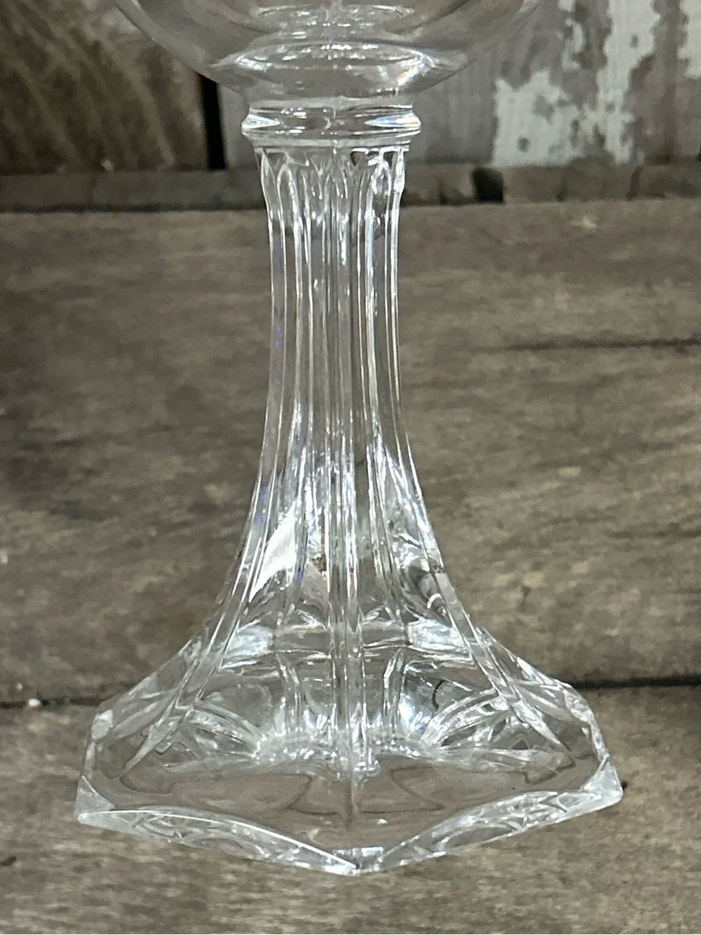 Vintage Shannon Crystal by Godinger Large Pedestal Goblet
